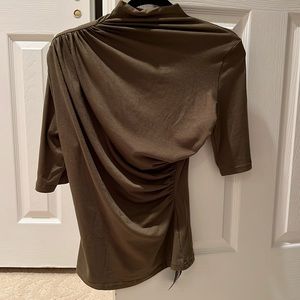 Draped detailed top green